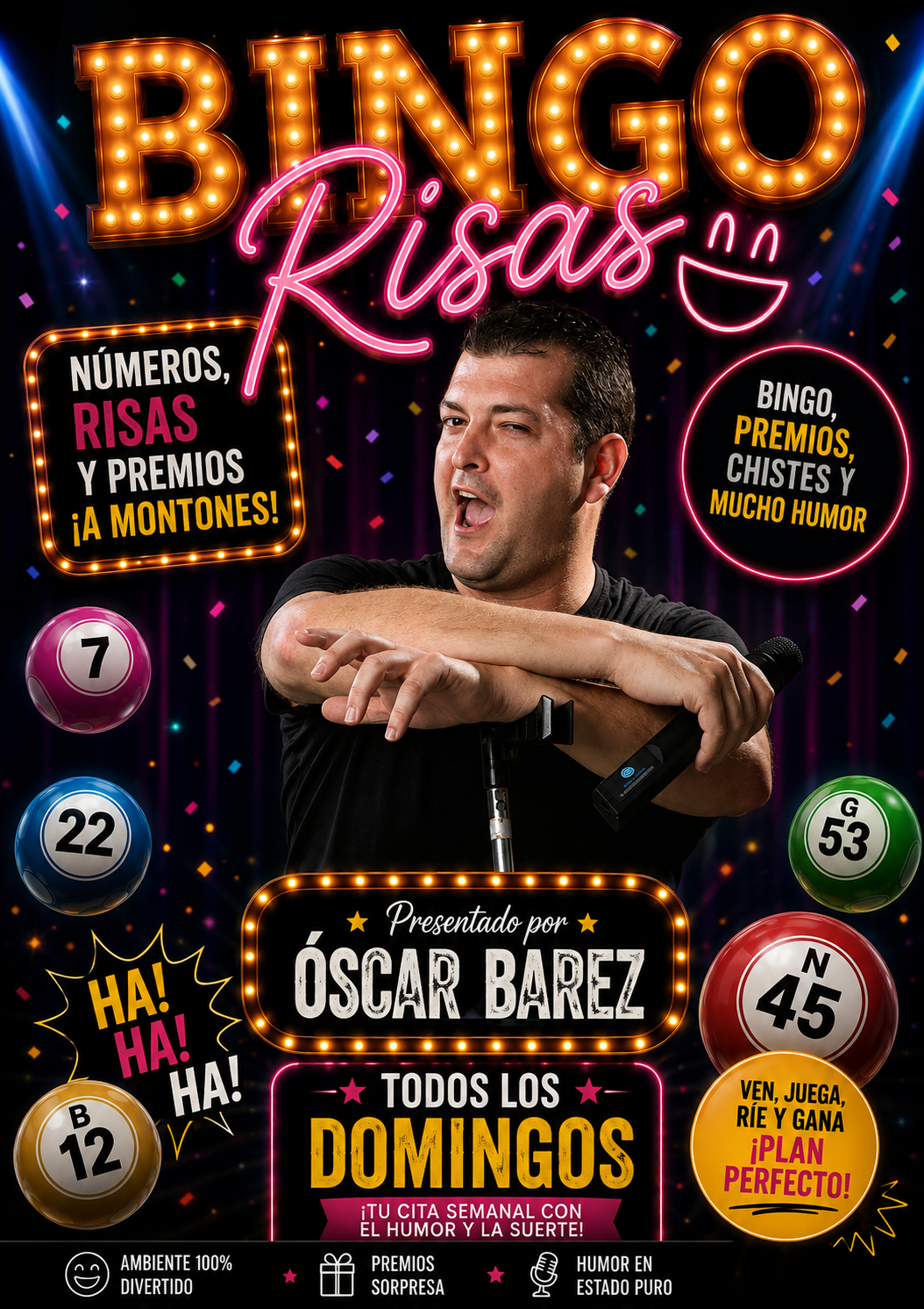 Bingo Risa con Oscar Bárez